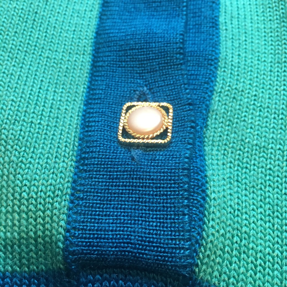 Vintage Freya Strickmoden Colorblock Acrylic Sweater - Picture 4 of 7